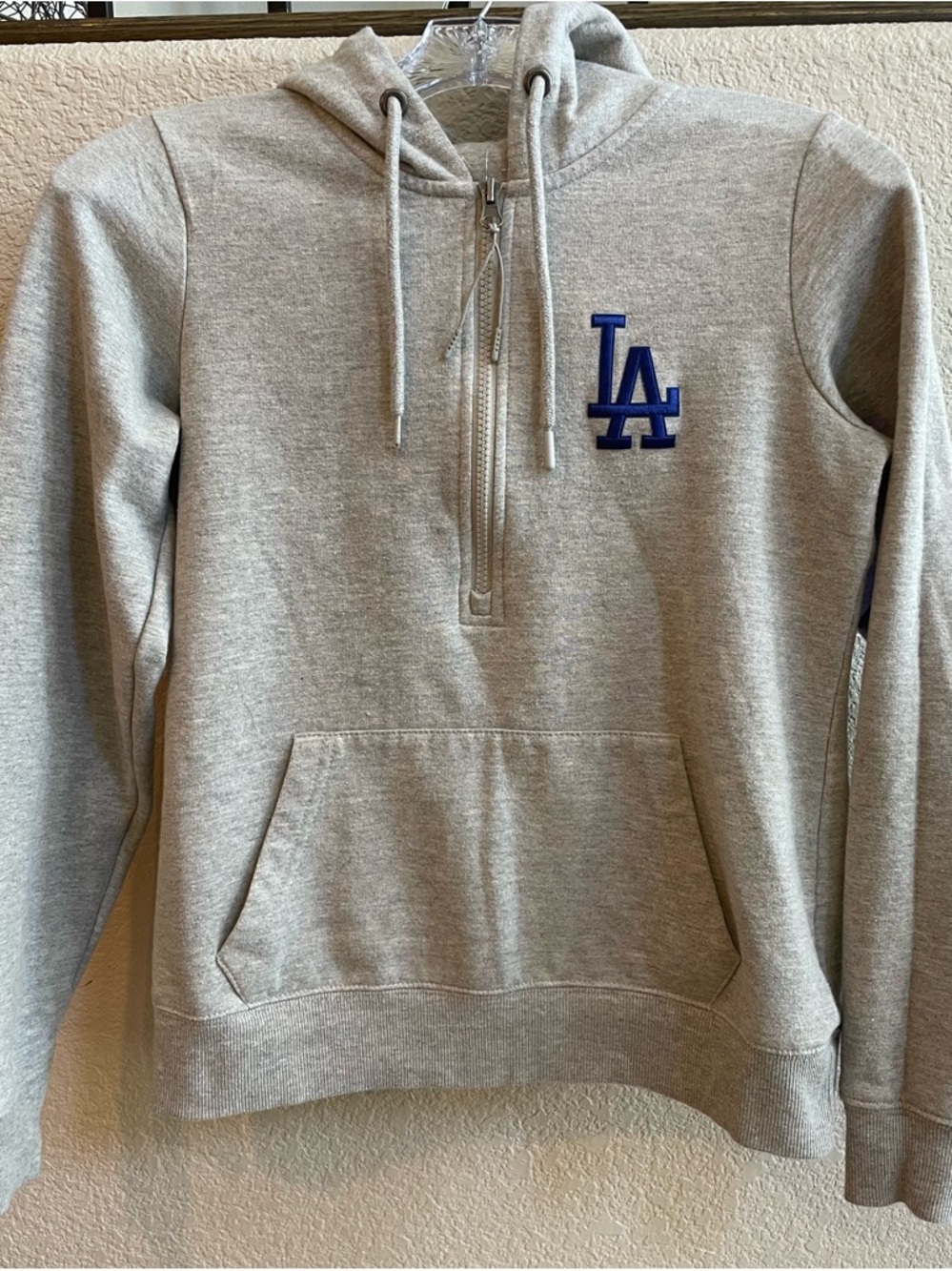 LA Dodgers Gray Hoodie Sweatshirt
